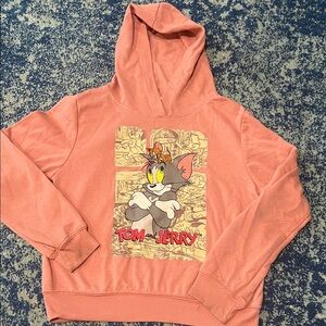 Tom and Jerry Pink Hoodie